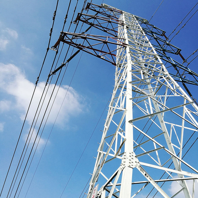 la ligne de transmission 132kv a galvanisé la tour en acier de trellis