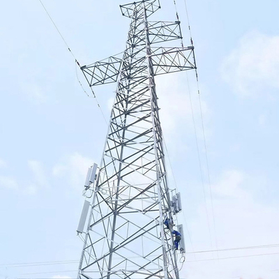 Ligne de transmission galvanisée d'Angel Steel 500KV d'immersion chaude tour