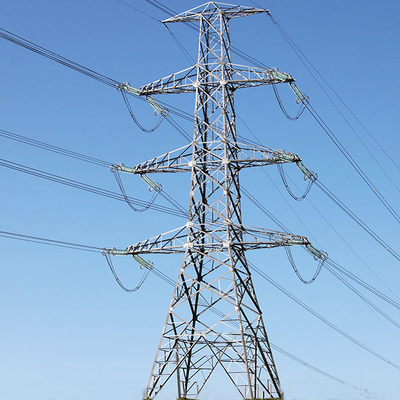 Ligne de transmission galvanisée d'Angel Steel 500KV d'immersion chaude tour