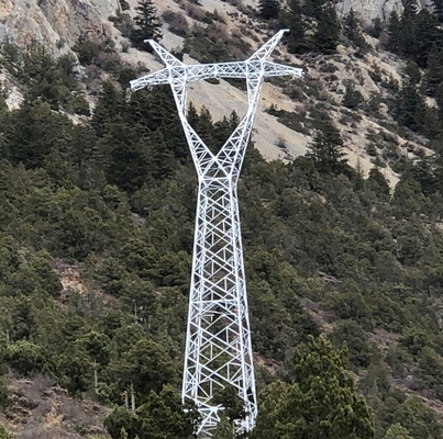 Le chantier de construction a galvanisé la tour électrique en acier de transmission