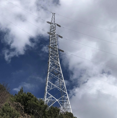 110 tour en acier angulaire à jambes de transmission du trellis 132kV 4