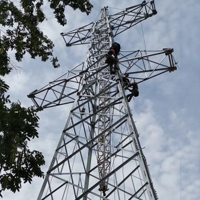 la ligne de transmission 110kV a galvanisé le pylône en acier de trellis d'angle