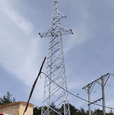 tour cellulaire en acier angulaire à jambes de transmission de 110kV 132kV 4