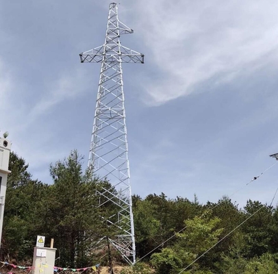 Forte tour cellulaire unipolaire de transmission de la tolérance 110kV 132kV de vent