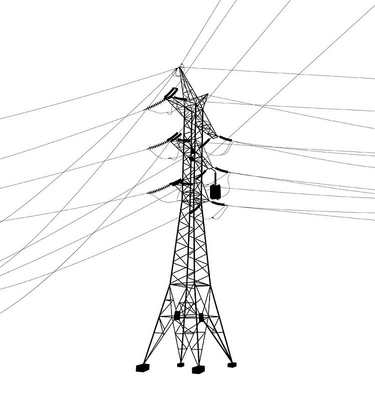 Acier 11 d'angle de HDG ligne de transmission 35 220 330 500kV tour