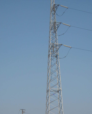 Ligne de transmission 33KV galvanisée tour en acier de trellis