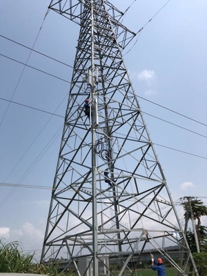 Tour de transmission de trellis de l'acier Q355B Q255B 110KV d'angle