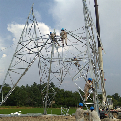 Tour de transmission de trellis de l'acier Q355B Q255B 110KV d'angle
