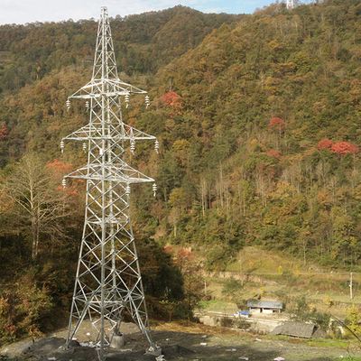 Ligne de transmission 33KV en acier du trellis HDG tours