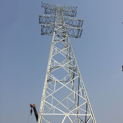 Ligne de transmission galvanisée de trellis de l'immersion chaude Q345B Q235B tour