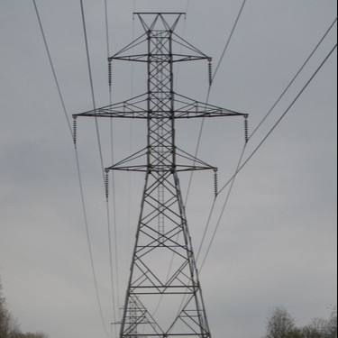10 - Tour en acier de transmission de trellis de circuit d'angle de 1000KV HDG double