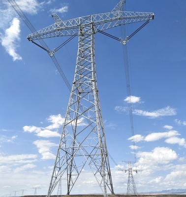 Tour galvanisée de transmission de l'acier 11KV 33KV 132KV 220KV d'angle
