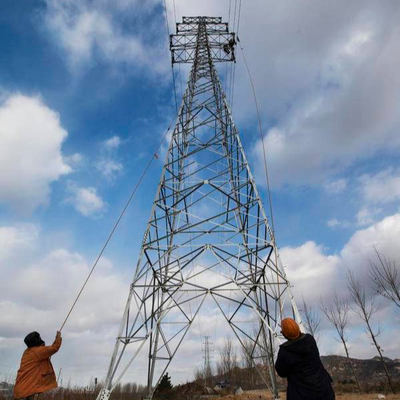L'immersion chaude a galvanisé Angel Steel ligne de transmission de 132 kilovolts tour