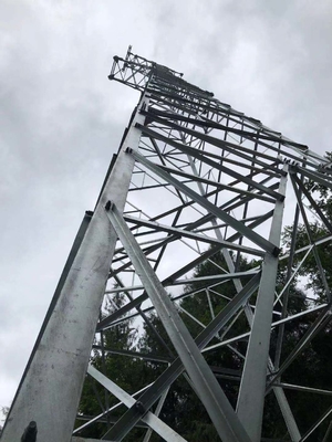 ASTM123 a galvanisé la tour en acier de trellis de distribution d'énergie 110KV