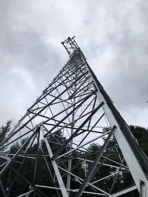 ASTM123 a galvanisé la tour en acier de trellis de distribution d'énergie 110KV