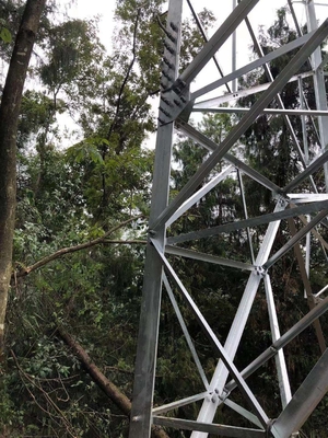 Tour en acier de transmission de pylône d'angle de 110KV HDG