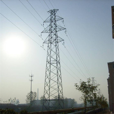 Double tour en acier galvanisée du circuit Q345 pour la ligne de transmission 33KV