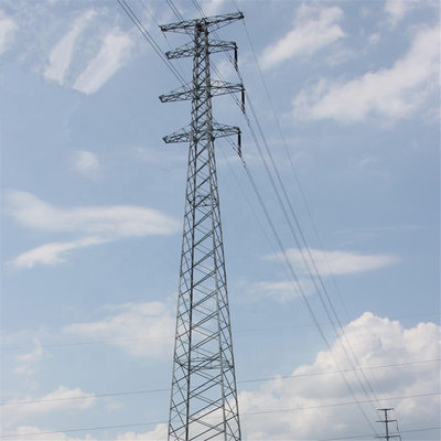 Tour en acier chaude de transmission de la galvanisation Q345B d'immersion