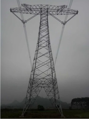10 - Tour de transmission de trellis de circuit du double 500KV