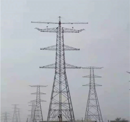 10 - Tour de transmission de trellis de circuit du double 500KV