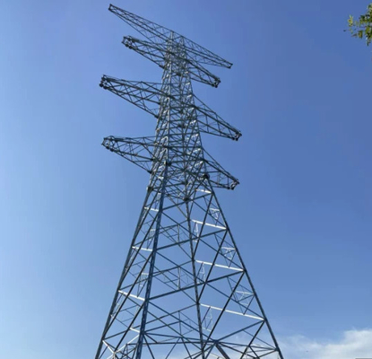 Ligne de transmission de l'acier Q235B Q345B Q420 de trellis tour