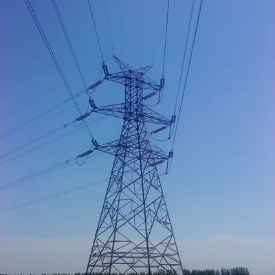 Tour en acier à jambes de transmission du trellis 4 Q345