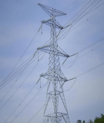 10 - tours de transmission de tension de 100M Lattice Steel High