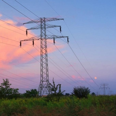Ligne de transport d'énergie d'acier de trellis de 33KV 130KV 500KV tours