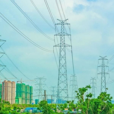110KV tours en acier de trellis de la télécommunication Q235 Q345 Q420