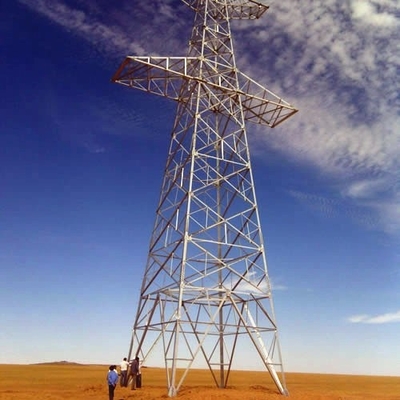 10 - Tour en acier de transmission de trellis de 700KV HDG
