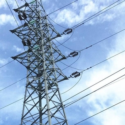 10KV à la tour galvanisée de trellis d'immersion chaude de transport de l'énergie 750KV