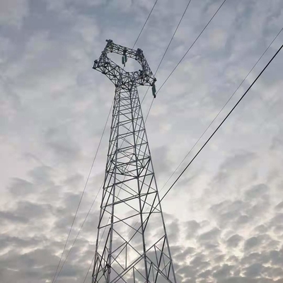 Tour en acier de trellis de Q235B Q345B Q420 pour le transport d'énergie