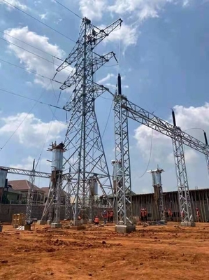 10 - La transmission de 1000KV Electric Power treillagent les tours en acier