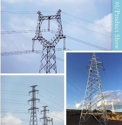 ASTM123 230KV 400KV treillagent les tours en acier pour la ligne aérienne de transmission
