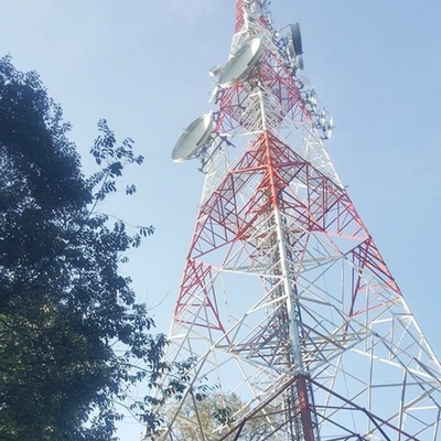 tour en acier de trellis GSM de télécommunication autosuffisante de 76m