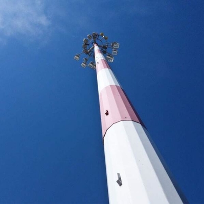 Tour d'antenne unipolaire en acier galvanisée pour des télécom