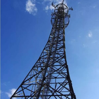 Tour d'antenne unipolaire en acier galvanisée pour des télécom