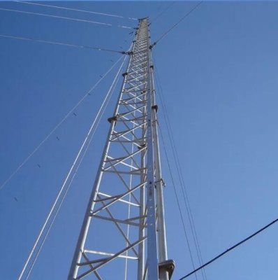 Tour tubulaire de télécom de soutien d'individu taille de 15 - de 60m pour la transmission de signal