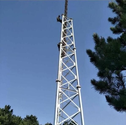 Tour tubulaire de télécom de soutien d'individu taille de 15 - de 60m pour la transmission de signal