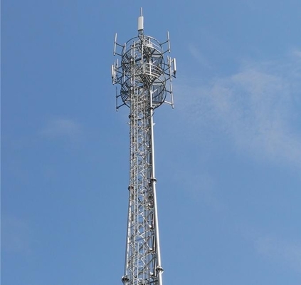 ASTM A123 galvanisés treillagent la tour en acier de télécom d'angle tubulaire