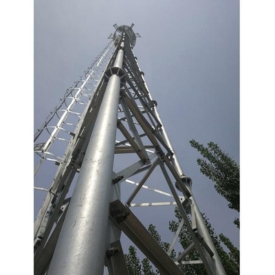 50m HDG treillagent la tour en acier de télécommunication tubulaire