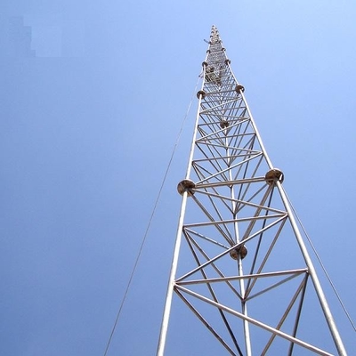 Tour tubulaire en acier galvanisée de télécom de trellis de 25m