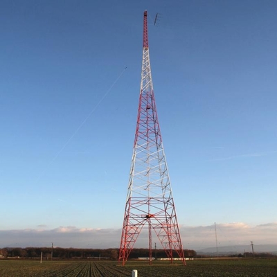 Tour tubulaire d'acier de la télécommunication Q235B Q355B de HDG
