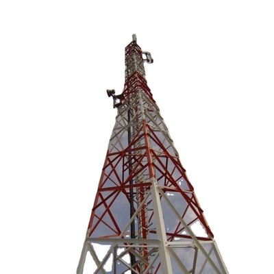 Tour en acier 20m de télécommunication de cercle 30m 40m 50m 60m à quatre jambes