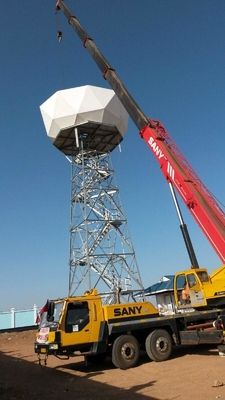 La tour de télécommunication de l'antenne 110KV a galvanisé la structure en acier angulaire de radar