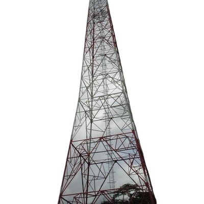 Tour en acier du site 4 de télécommunication à jambes de projet avec la parenthèse