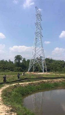 Ligne élém. élect. à jambes de Transimission de projet de site de la tour quatre en acier