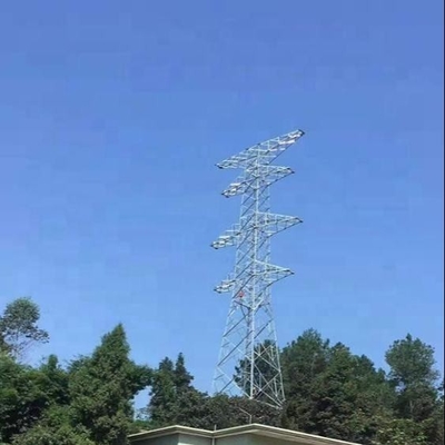 Ligne électrique tour en acier 135KV de tour de transmission de trellis