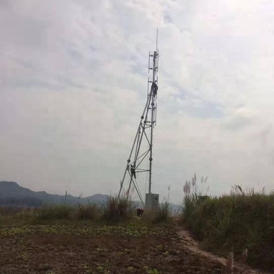 L'immersion Q355 chaude en acier a galvanisé le mât de Guyed pour la télécommunication