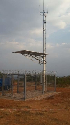 La tour hertzienne unipolaire d'antenne à hyperfréquences a galvanisé Q345 en acier
